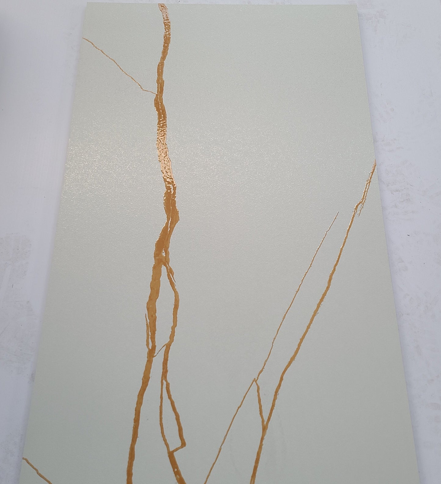 Da-Vinci Sugar White Gold Glitter Shimmer Wall And Floor Tiles 60cmx120cm