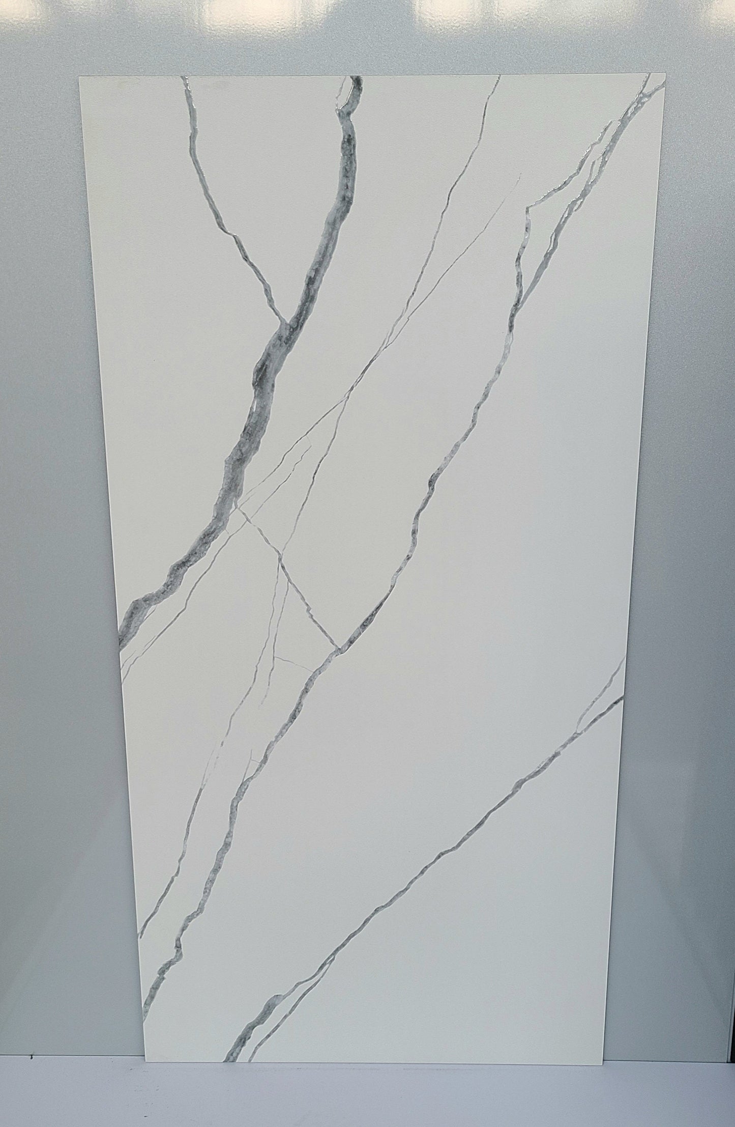 Da-Vinci Sugar White Marble Glitter Shimmer Wall And Floor Tiles 60cmx120cm