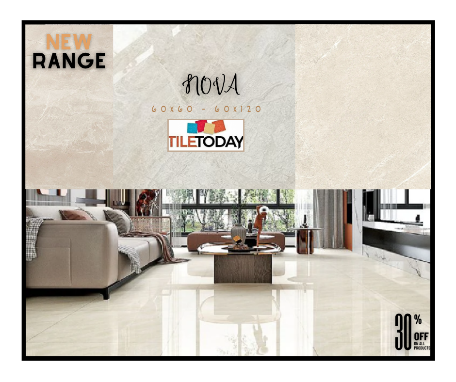 Bella Beige Polished Cream Wall And Floor Porcelain Tiles 60cmx60cm