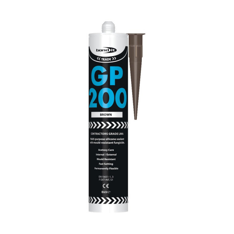 Bond it GP200 Brown General Purpose Silicone Sealant