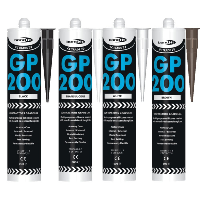 Bond it GP200 Clear General Purpose Translucent Silicone Sealant