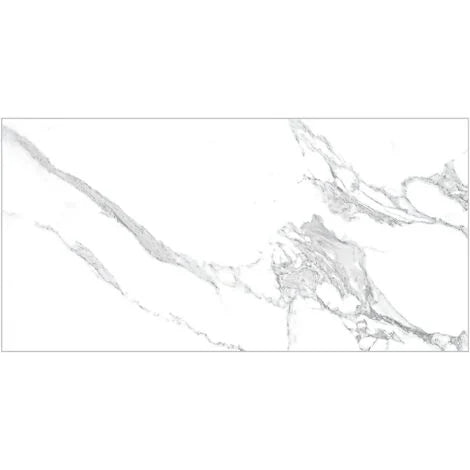 Revolta HD Large Carrara Marble Grey Polished Wall And Floor Porcelain Tiles 60cmx120cm