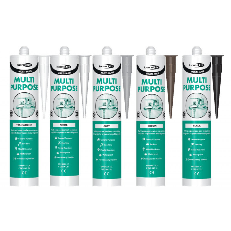 Bond it Multi Mate Clear Translucent General Purpose Silicone Sealant