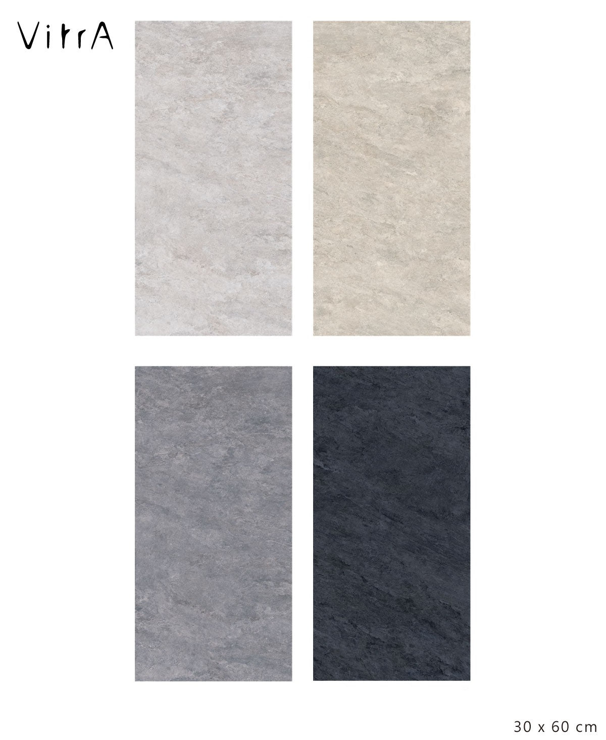 Vitra Quarz Silver Grey Wall And Floor Porcelain Tiles 30cmx60cm