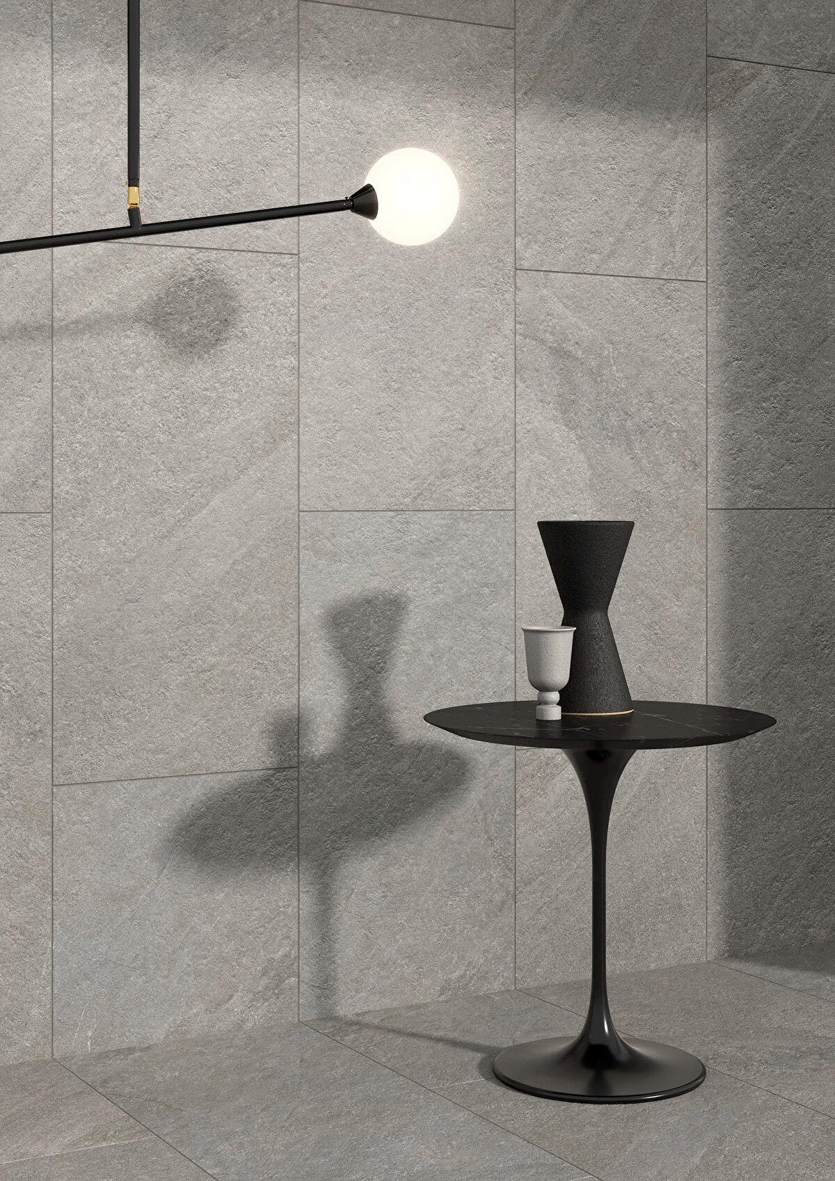Vitra Cardostone Grey Natural Stone Wall And Floor Premium Porcelain Tiles 60cmx60cm