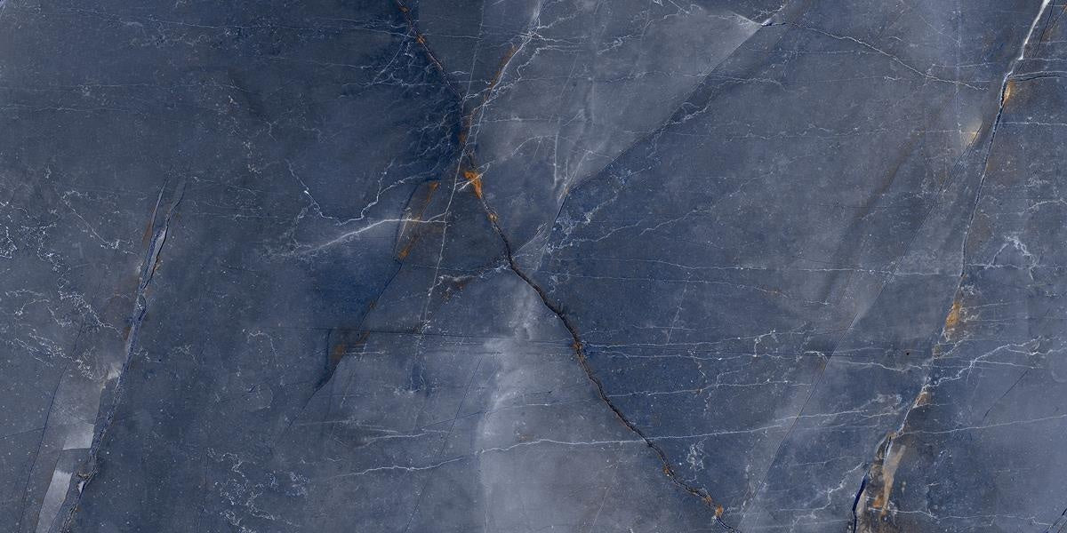 Cobalt Polished Blue Copper Large Wall And Floor Porcelain Tiles 60cmx120cm