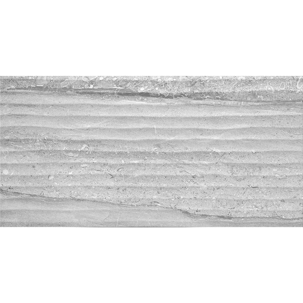 Libretto Décor Wave Rock Grey Matt Ceramic Wall Tiles 30cmx60cm