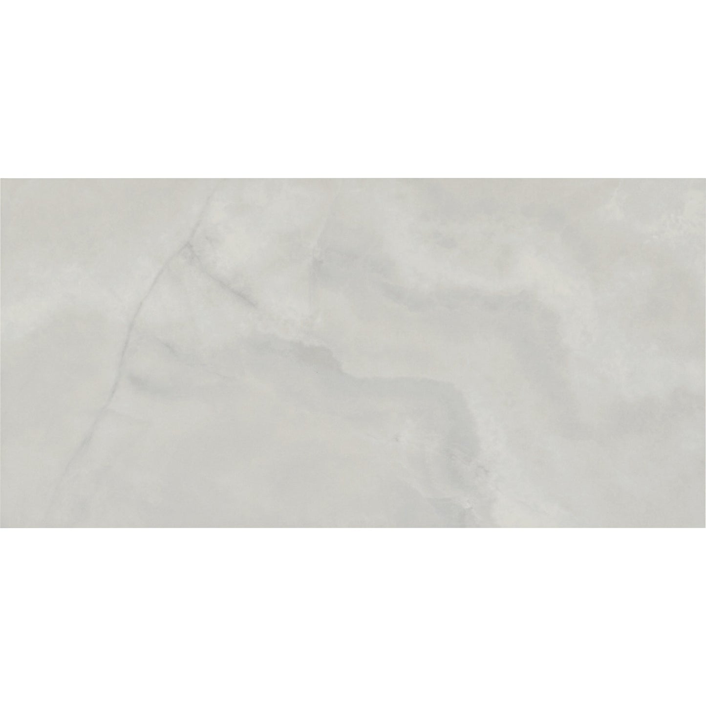 Trilogy Large Polished White Onyx Wall And Floor Porcelain Tiles 60cmx120cm