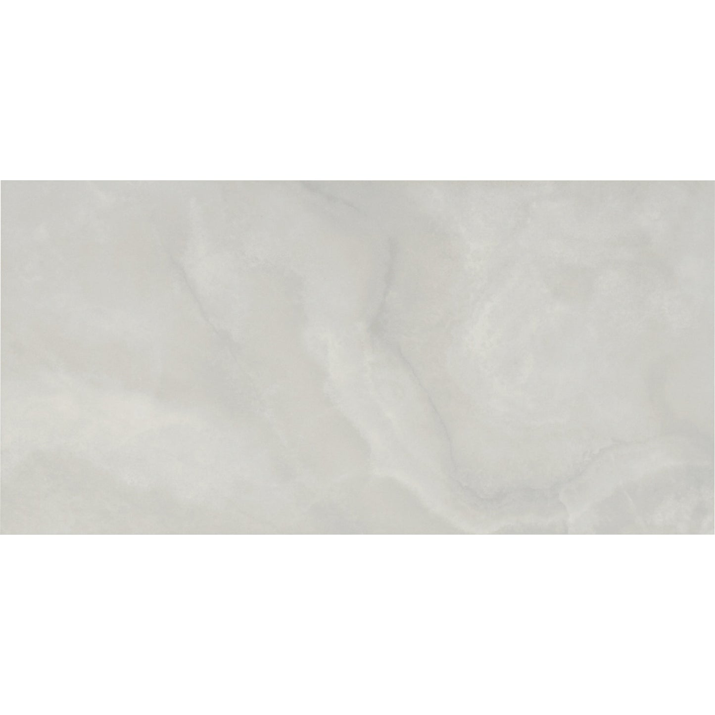 Trilogy Large Polished White Onyx Wall And Floor Porcelain Tiles 60cmx120cm