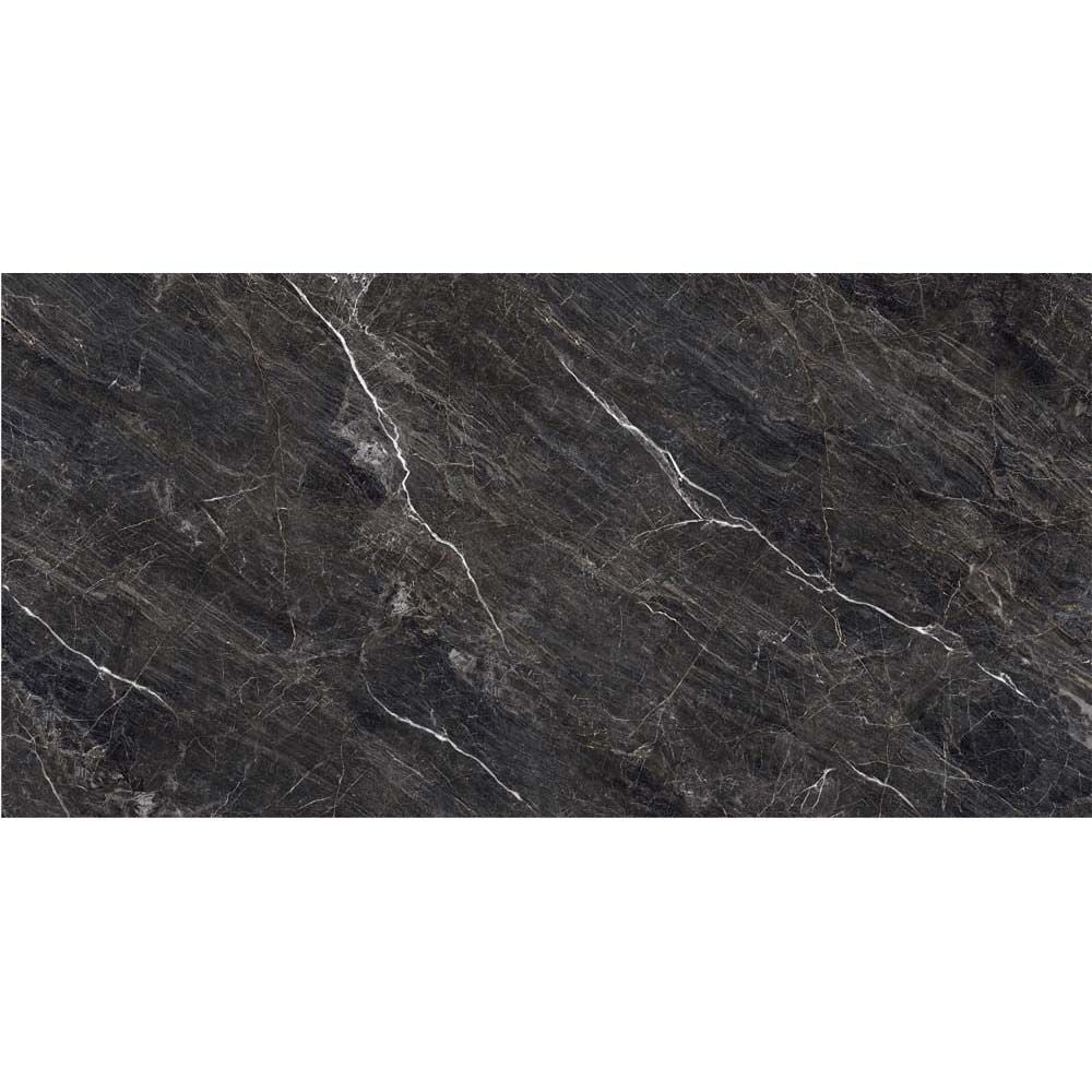 Zeus Midnight Grey Slate Polished Wall And Floor Porcelain Tiles 60cmx120cm
