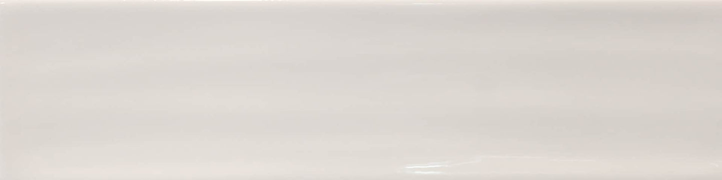 Travel White Rippled 7.5cmx30cm Ceramic Kitchen And Bathrooms Tiles
