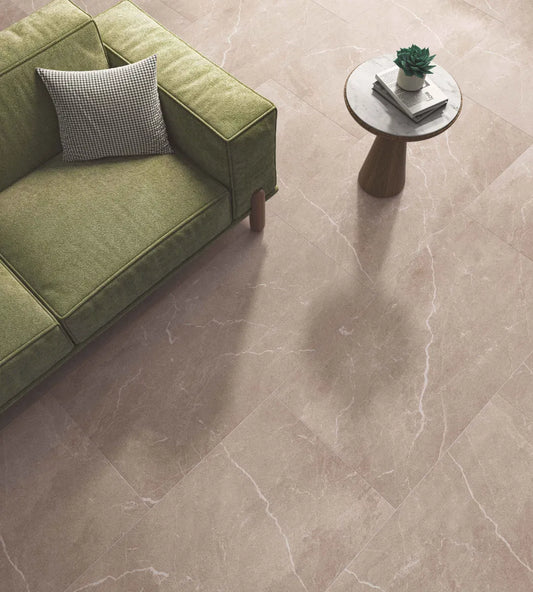 Castleton Cream Beige Matt Natural Wall And Floor Porcelain Tiles 60cmx120cm