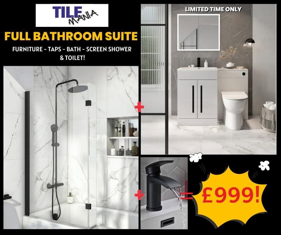 Full Bathroom Suite And Tiles Package 20m2