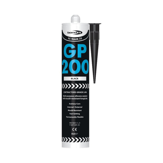 Bond it GP200 Black General Purpose Silicone Sealant
