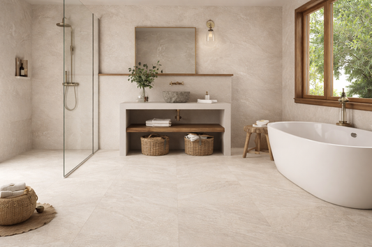 Eternity Wall And Floor Premium Ivory Porcelain Tiles 60cmx60cm