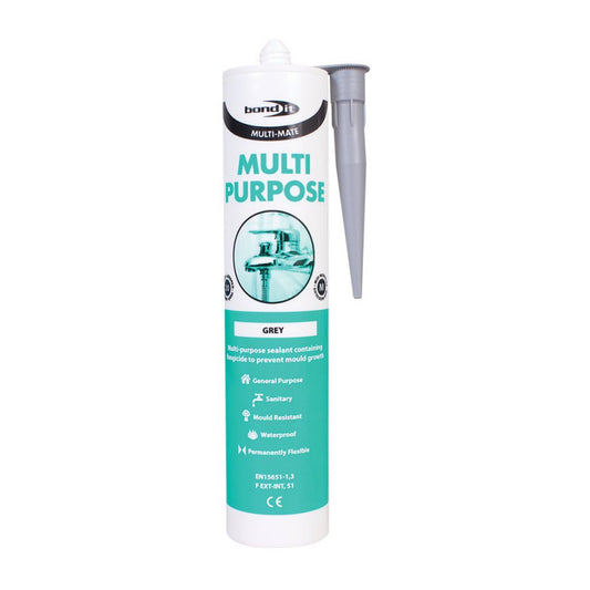 Bond it Multi Mate Grey General Purpose Silicone Sealant