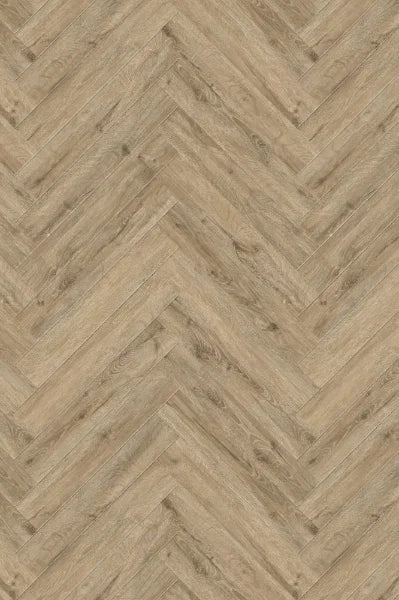 Premium 5.3mm ProLvt Rigid Herringbone Amazonian Beige Oak 15cm x 75cm SPC Click Flooring