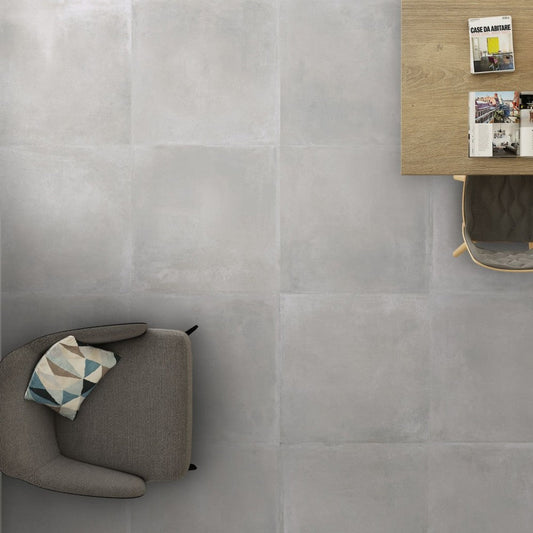 Maddox Cementos Grey Matt Wall And Floor Porcelain Tiles 75cmx75cm