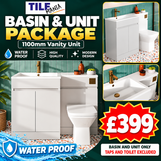 Bathroom Suite 5 Includes 1100 Basin And Unit