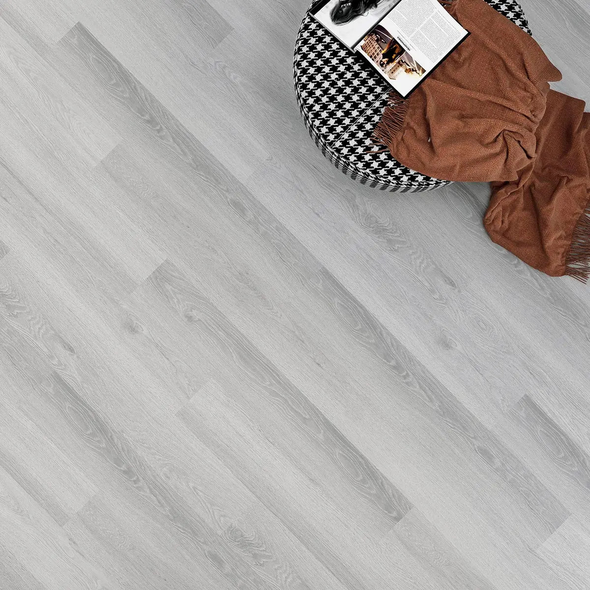 Premium 5.3mm ProLvt Rigid Gran Canaria Silver Oak 18.20cm x 122.0cm SPC Click Flooring