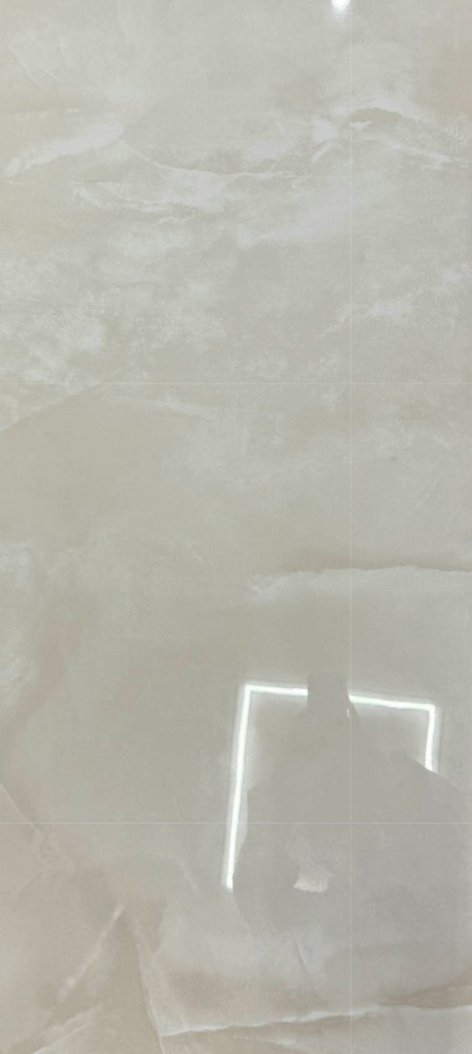 Perla Polished Beige Onyx Effect Wall And Floor Porcelain Tiles 60cmx120cm