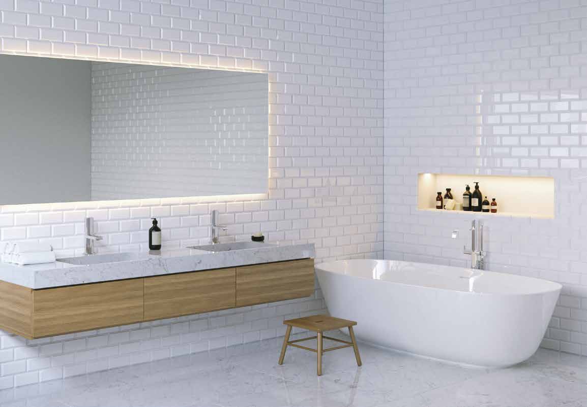 Wet Wall Acrylic Shower Panel 1000mm x 2400mm White Gloss