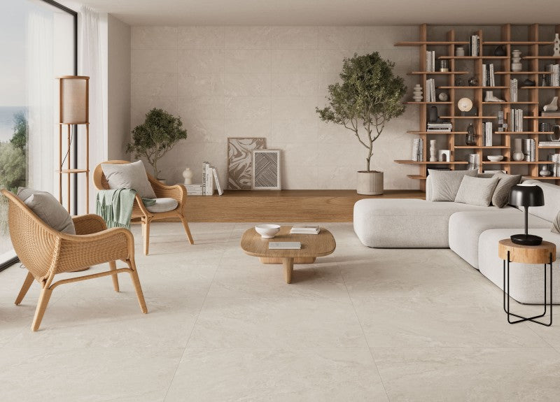 Eternity Wall And Floor Premium Ivory Porcelain Tiles 60cmx120cm