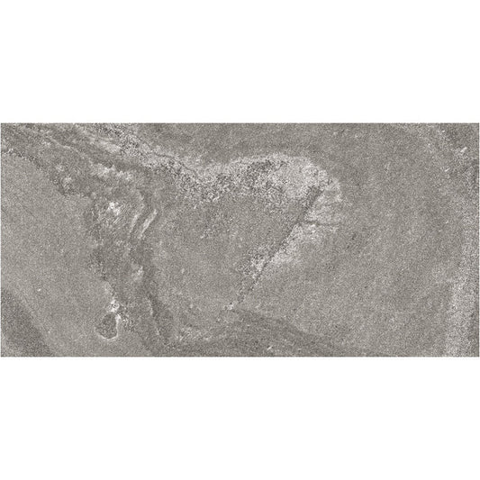 Dunes 3D Dark Grey Anthracite Fog Shiny Gloss Bright Bathrooms Wall Tiles 30cmx60cm