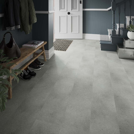 ProLvt Axia Concrete Grey 305x610mm SPC Laminate Flooring