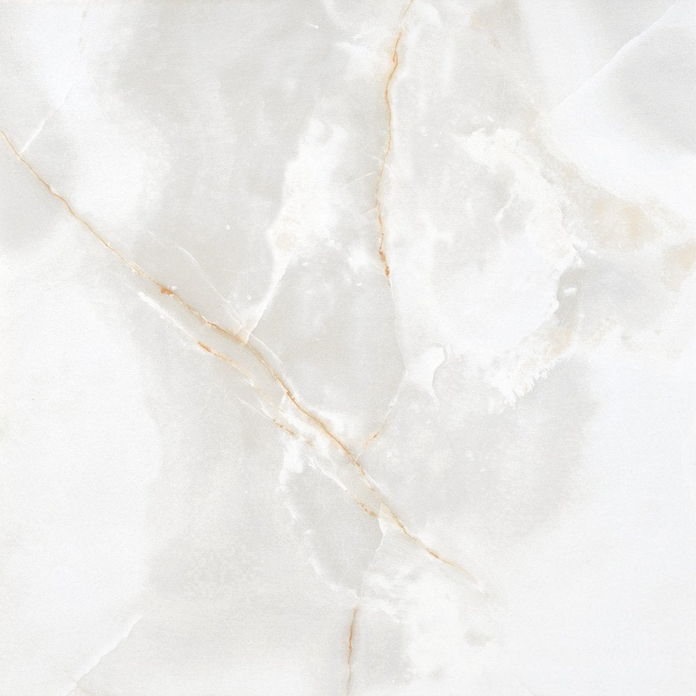 Grace Gold Polished Onyx Effect Wall And Floor Porcelain Tiles 60cmx60cm