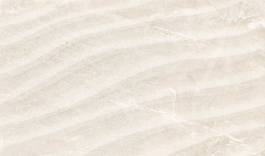 Tempo Wave Feature Cotton Matt Ceramic Wall Tiles 33cmx55cm