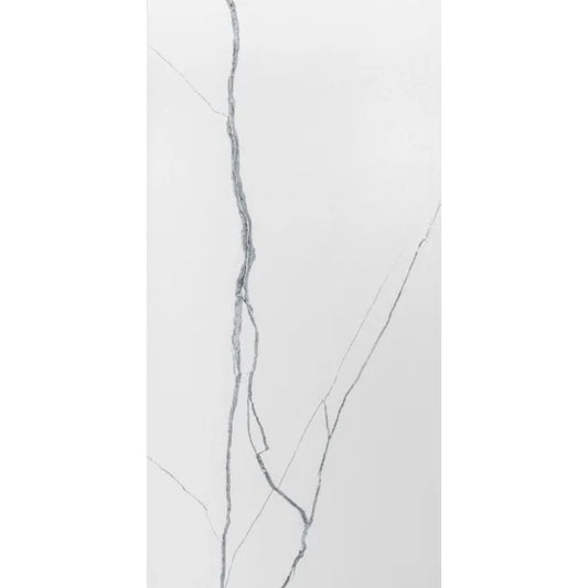 Da-Vinci Sugar White Marble Glitter Shimmer Wall And Floor Tiles 60cmx120cm