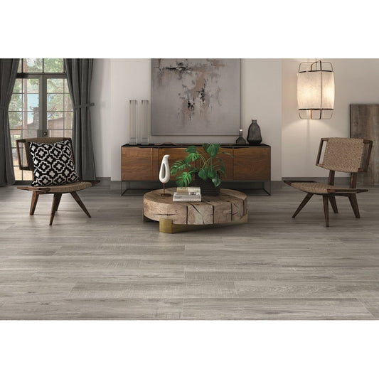 Baltimore Gris Porcelain Wood Effect Grey 120CM X 23CM Wall And Floor Tile