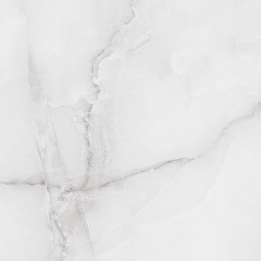 Vittorio Large Polished Grey Onyx Effect Wall And Floor Porcelain Tiles 60cmx60cm