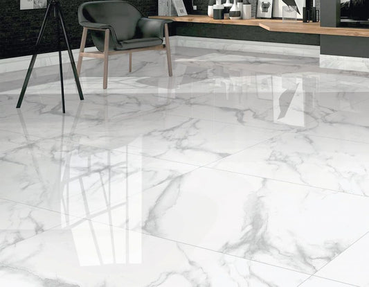 Livorno Grey Large Polished Wall And Floor Porcelain Tiles 60cmx120cm