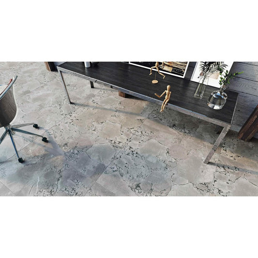 Pompeii Grey Lappatto Wall And Floor Porcelain Tiles 60cmx120cm