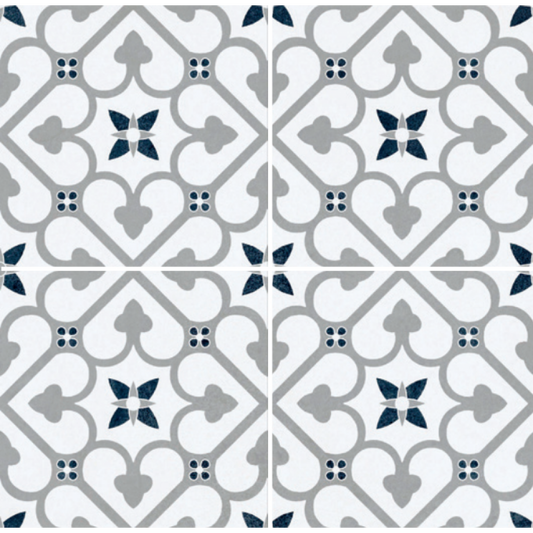 Brighten Grey 45x45CM Pre-Cut Porcelain Wall And Floor Feature Tile