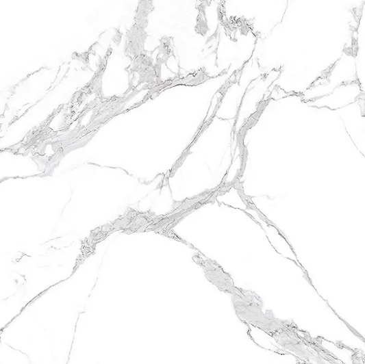 Finale Large Carrara Marble Grey Polished Wall And Floor Porcelain Tiles 60cmx120cm