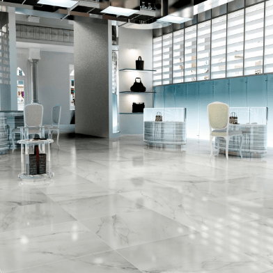 Nebraska Large Polished Latte Cream Wall And Floor Porcelain Tiles 60cmx120cm