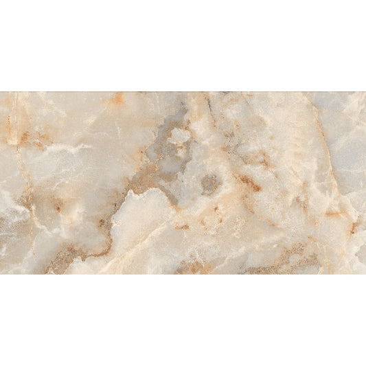CostaRica Large Polished Cream Grey Marble Polished Wall And Floor Porcelain Tiles 60cmx120cm