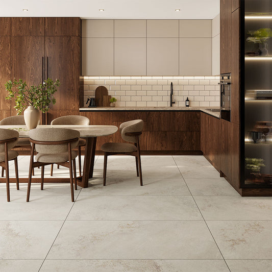 Carmen White Matt Natural Wall And Floor Porcelain Tiles 60cmx120cm