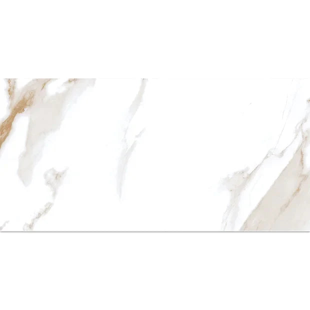 Togo Gold Polished Wall And Floor Porcelain Tiles 60cmx120cm