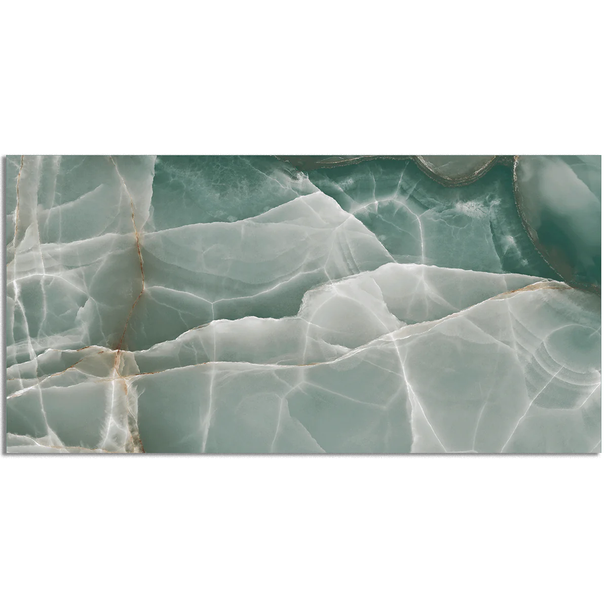 Ocean Large Emerald Polished Turquoise Green Marble Polished Wall And Floor Porcelain Tiles 60cmx120cm