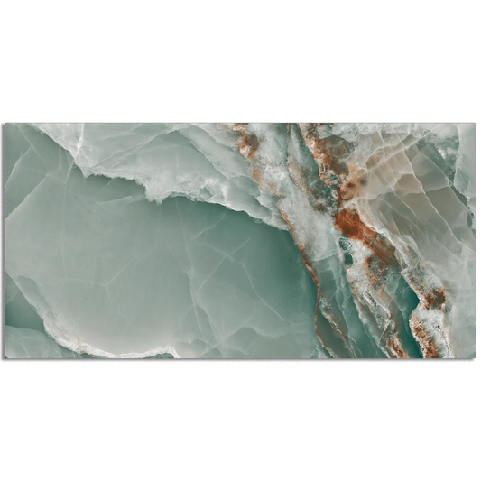 Ocean Large Emerald Polished Turquoise Green Marble Polished Wall And Floor Porcelain Tiles 60cmx120cm